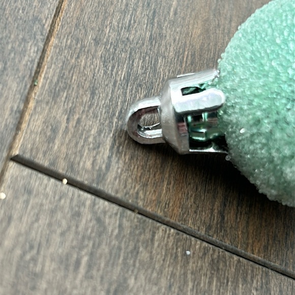 Mint Green Christmas Tree Sparkle Ornaments Balls, Decor Holiday, Garland Decor - Picture 3 of 6